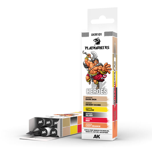 AK Interactive: Playmarkers Set - Heroes (6 Markers)