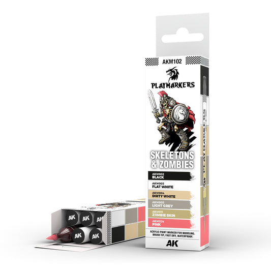 AK Interactive: Playmarkers Set - Skeletons & Zombies (6 Markers)