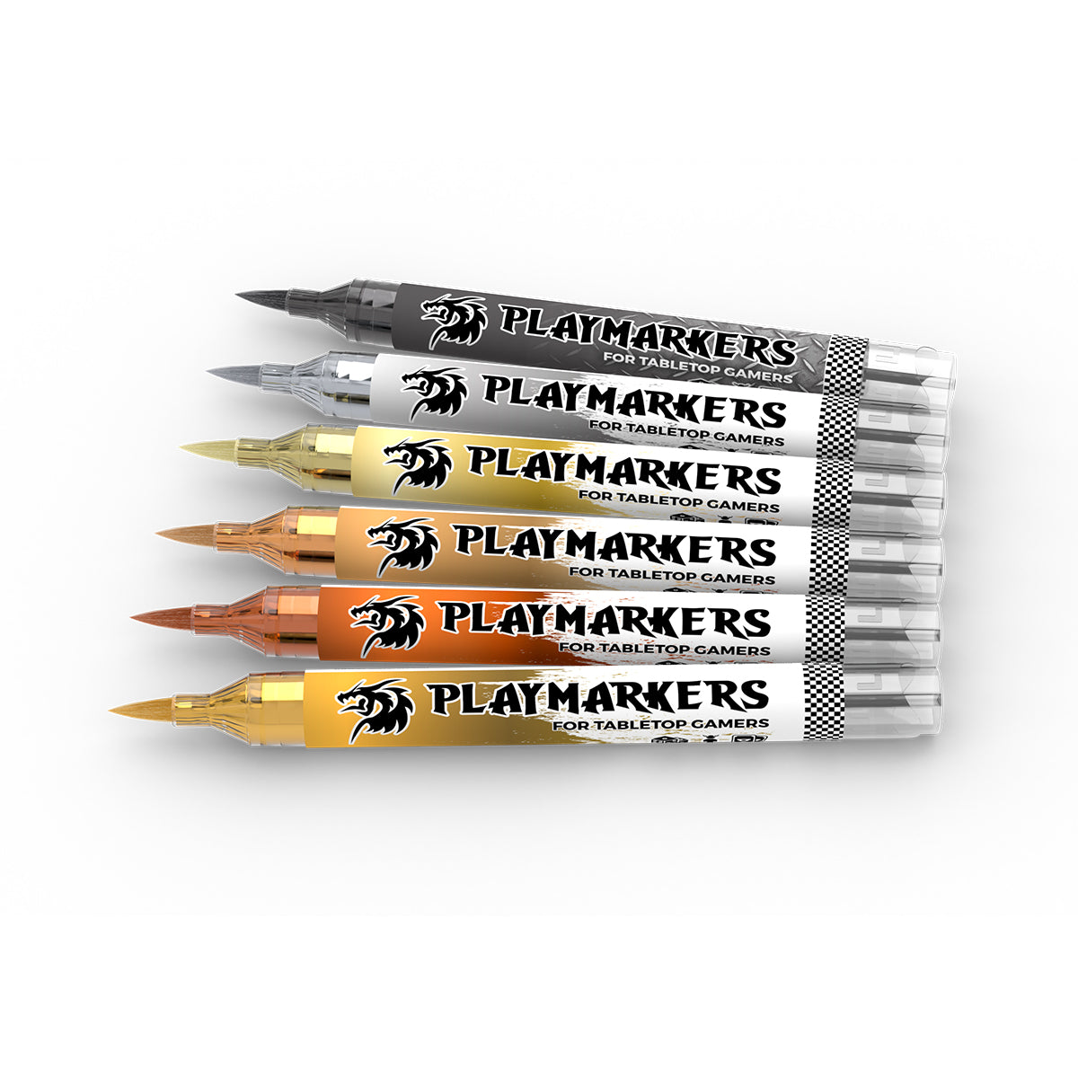 AK Interactive: Playmarkers Set - Full Metal (6 Markers)