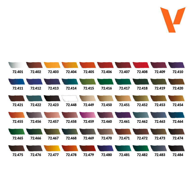 Vallejo Xpress Colour Artist's Selection Case - 60 Colour Acrylic Paint Set