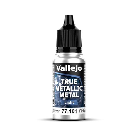 Vallejo True Metallic Metal: Light - Sterling Silver 18 ml
