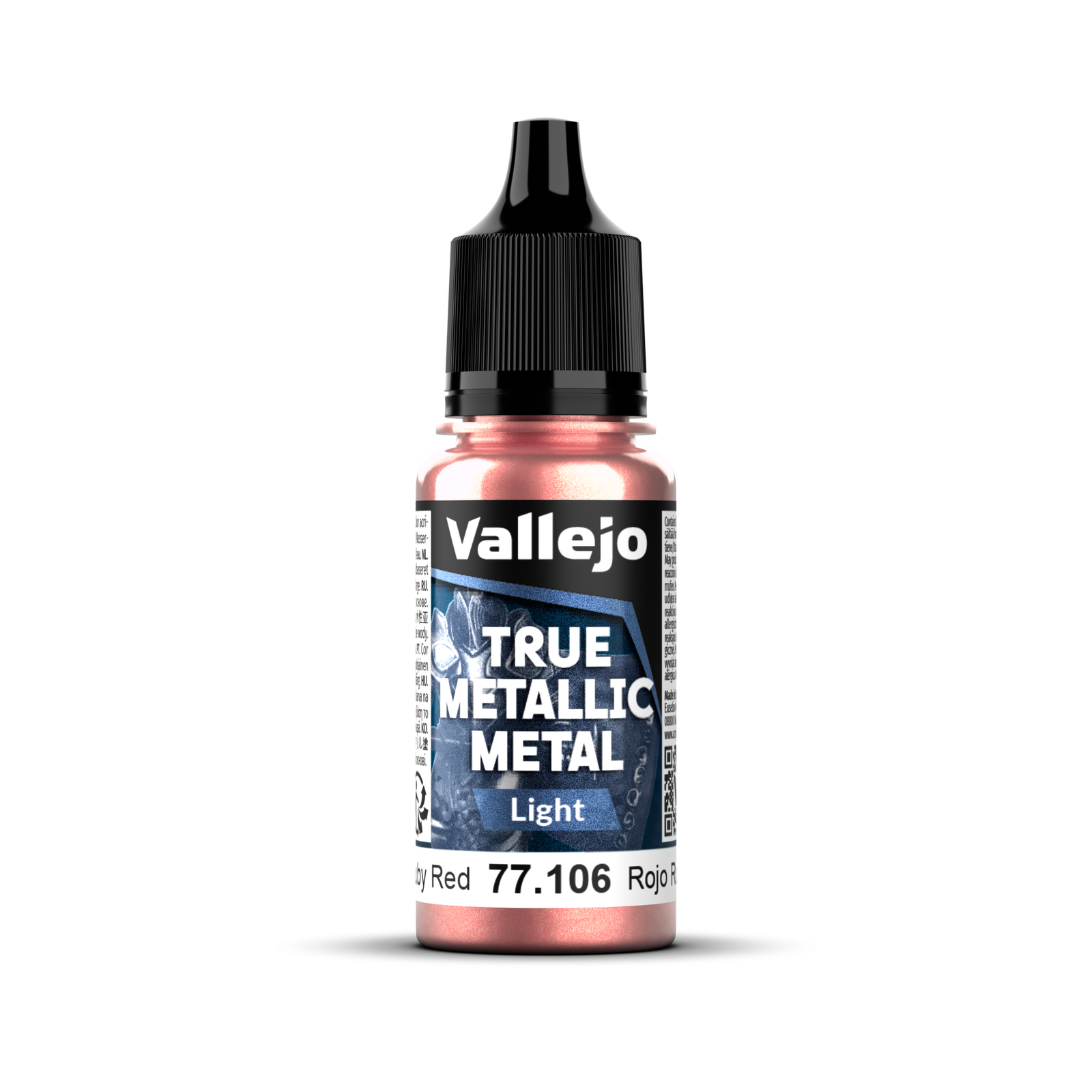 Vallejo True Metallic Metal: Light - Ruby Red 18 ml