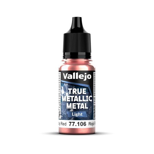 Vallejo True Metallic Metal: Light - Ruby Red 18 ml - Warhaus