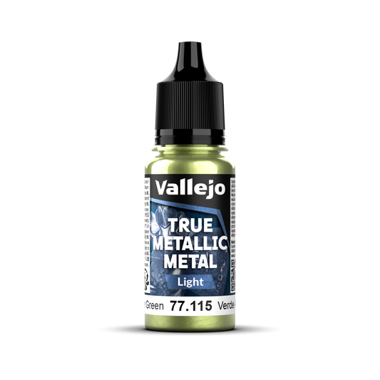 Vallejo True Metallic Metal: Light - Amber Green 18 ml