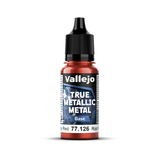 Vallejo True Metallic Metal: Base - Ruby Red 18 ml