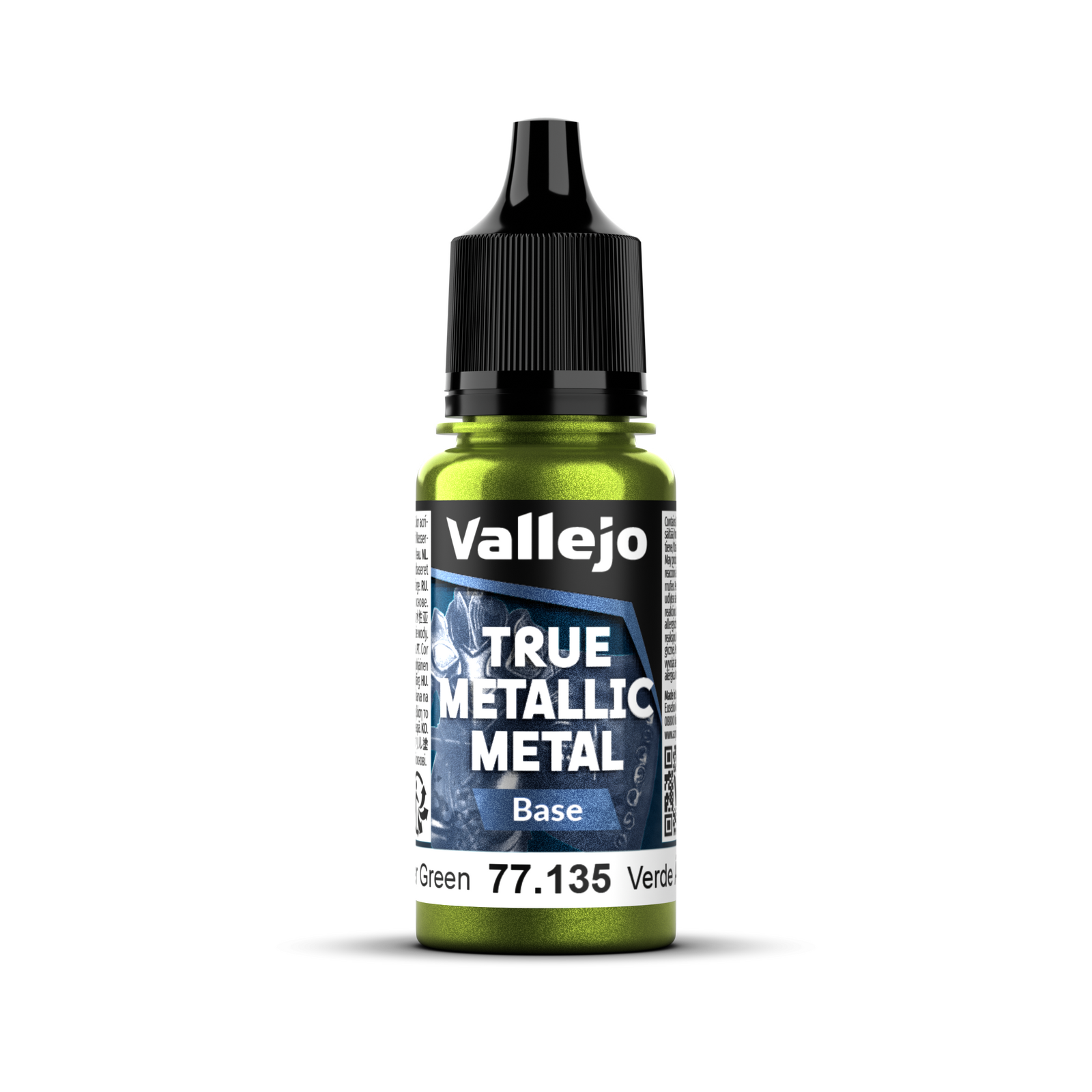 Vallejo True Metallic Metal: Base - Amber Green 18 ml