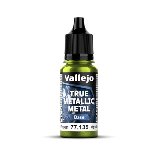 Vallejo True Metallic Metal: Base - Amber Green 18 ml