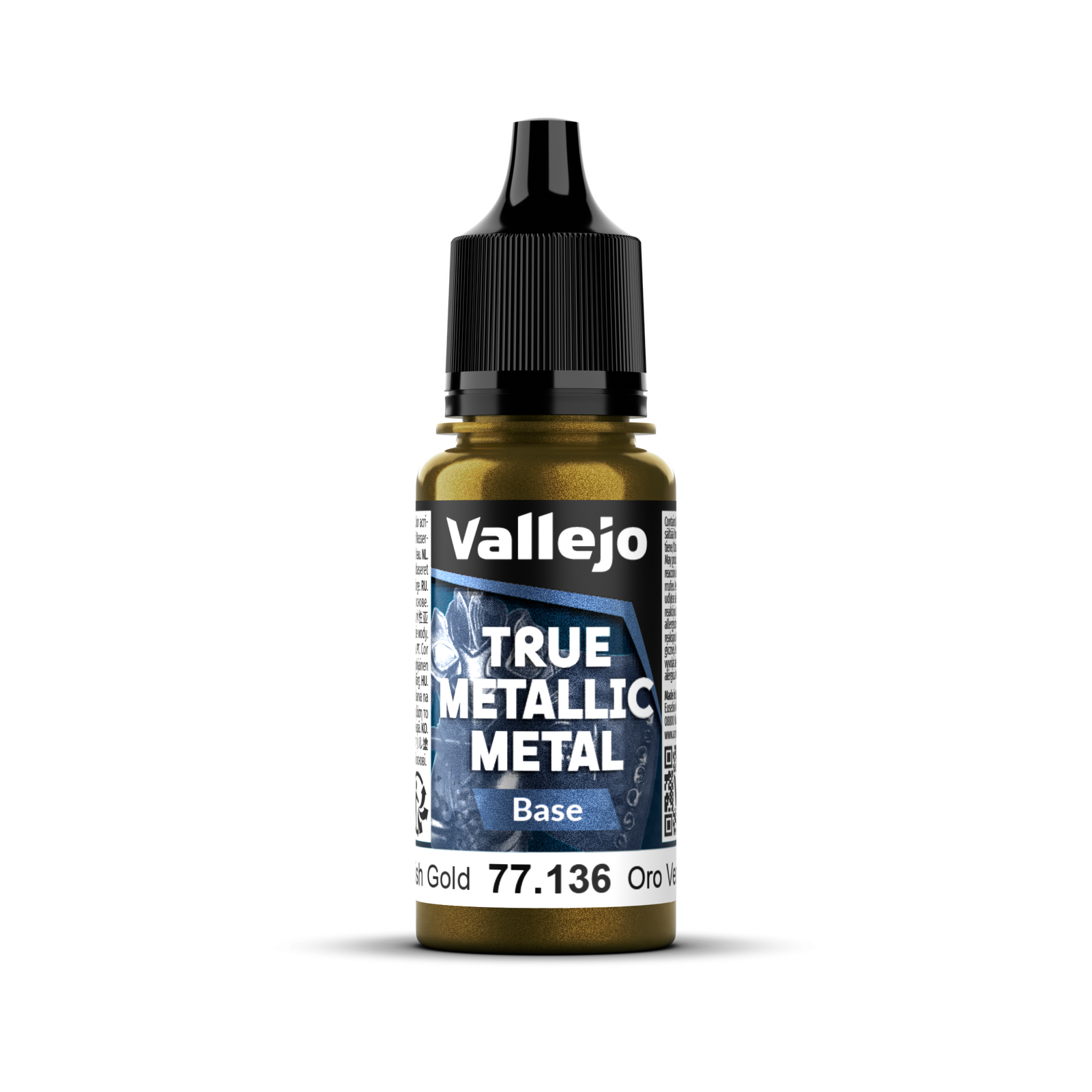 Vallejo True Metallic Metal: Base - Greenish Gold 18 ml