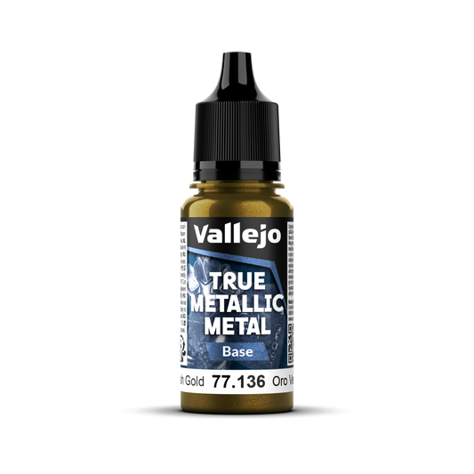Vallejo True Metallic Metal: Base - Greenish Gold 18 ml
