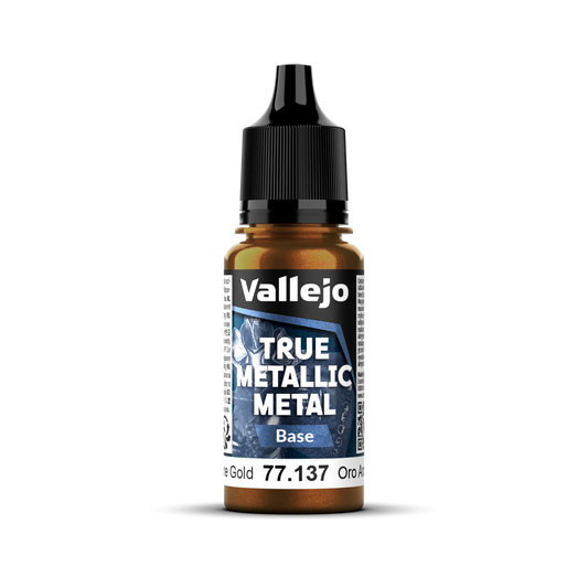 Vallejo True Metallic Metal: Base - Arcane Gold 18 ml
