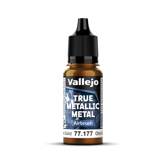 Vallejo True Metallic Metal: Airbrush - Arcane Gold 18 ml - Warhaus