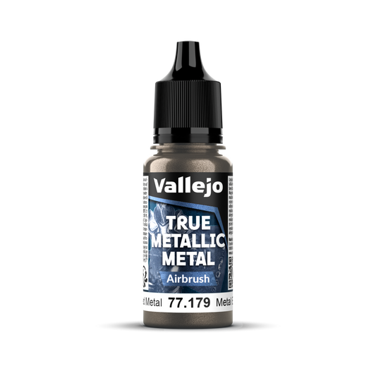 Vallejo True Metallic Metal: Airbrush - Aged Metal 18 ml