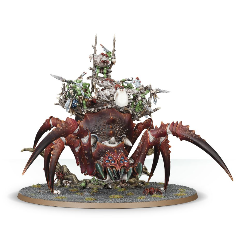Arachnarok Spider with Spiderfang Warparty