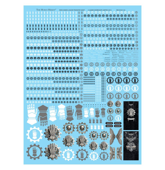 Iron Hands Legion Transfer Sheet