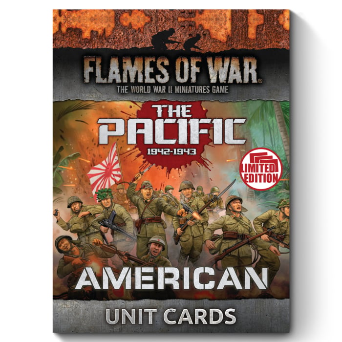 Flames of War: The Pacific: American Unit Cards (x36)
