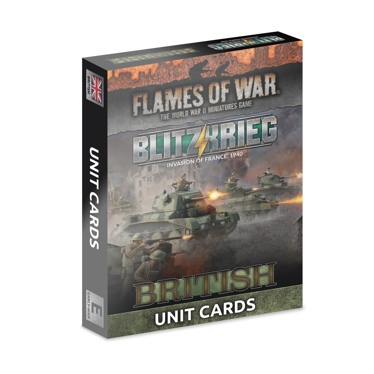 Flames of War: British: Blitzkrieg Unit Cards (x28 Cards) - Limited Edition - Warhaus