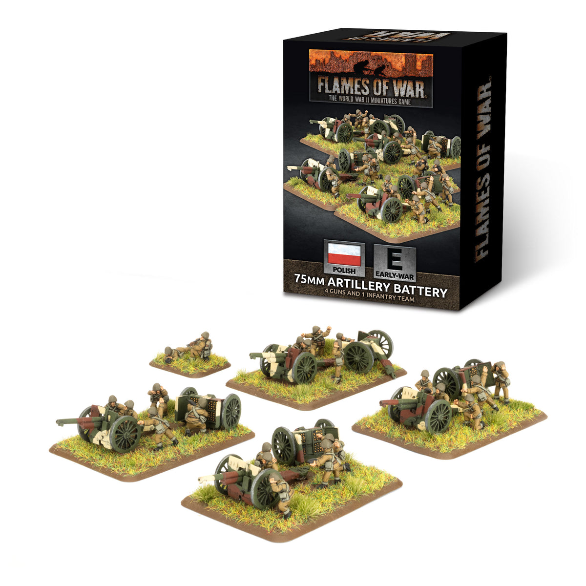 Flames of War: Polish: 75mm Artillery Battery