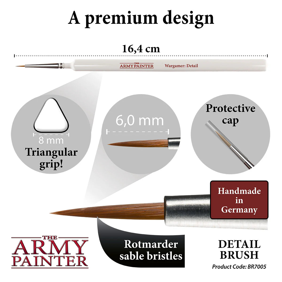 Army Painter: Wargamer Brush - Detail