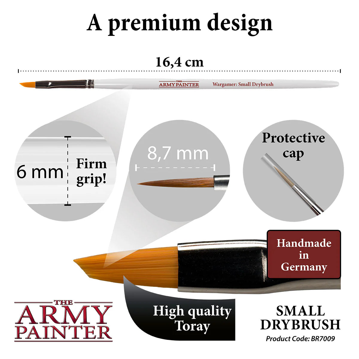 Army Painter: Wargamer Brush - Small Drybrush - Warhaus
