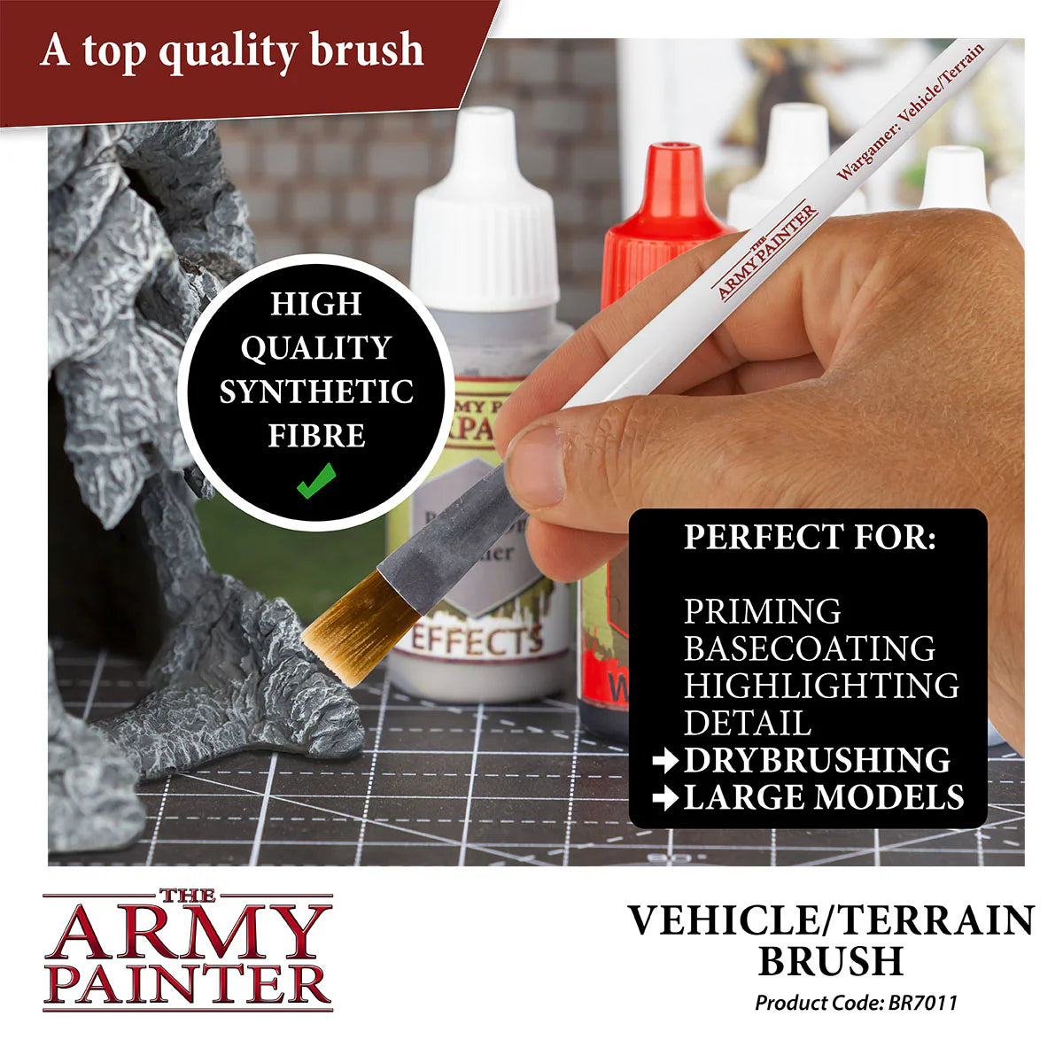 Wargamer Brush - Vehicle & Scenery