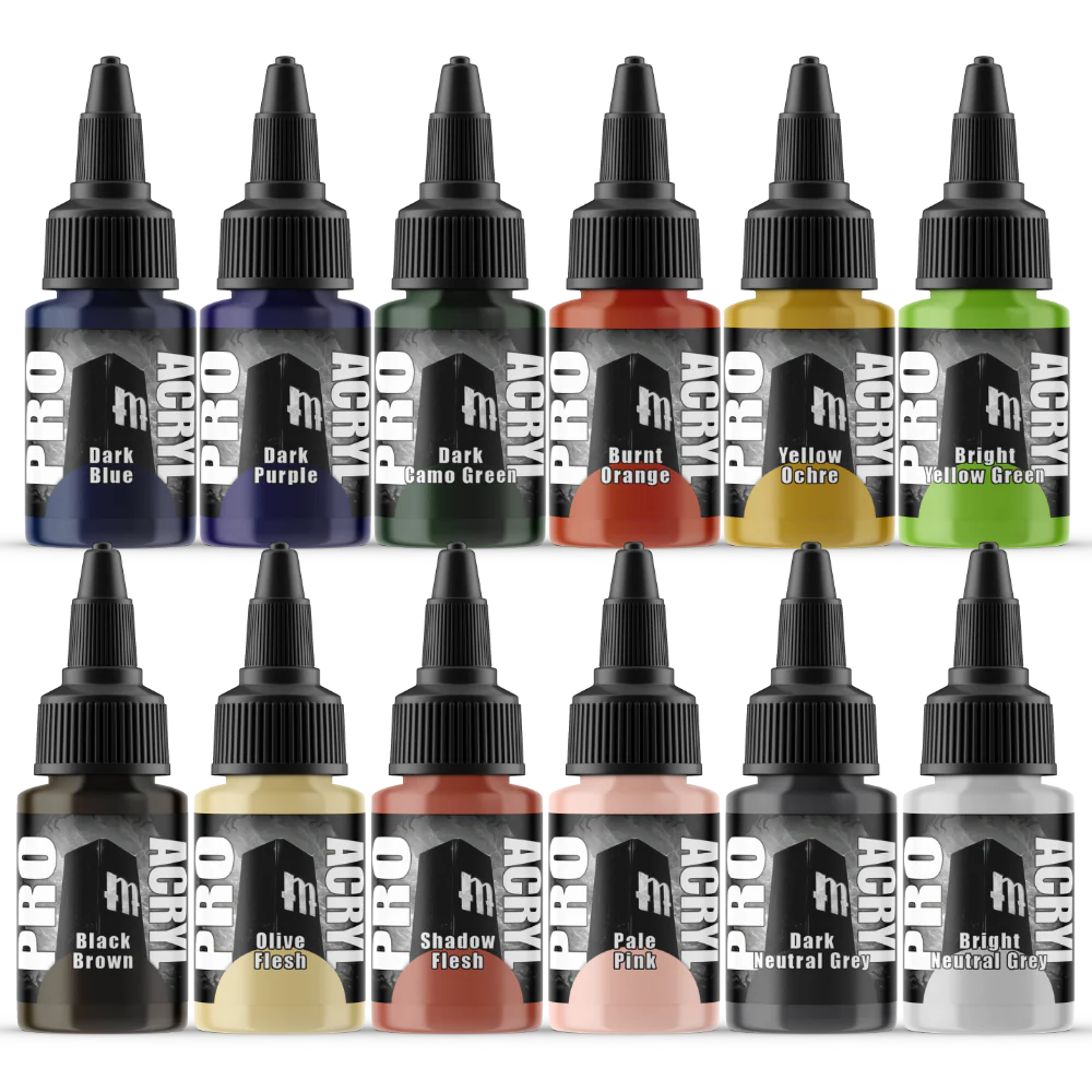 Monument Pro Acryl Sets - Expansion Set 1 – 12 Colors - Warhaus