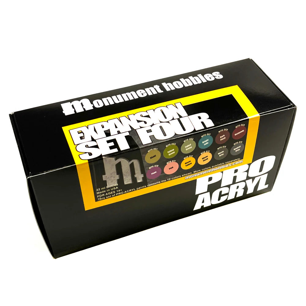Monument Pro Acryl Sets - Expansion Set 4 – 12 Colors - Warhaus