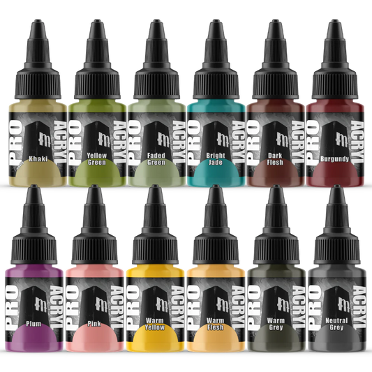 Monument Pro Acryl Sets - Expansion Set 4 – 12 Colors - Warhaus