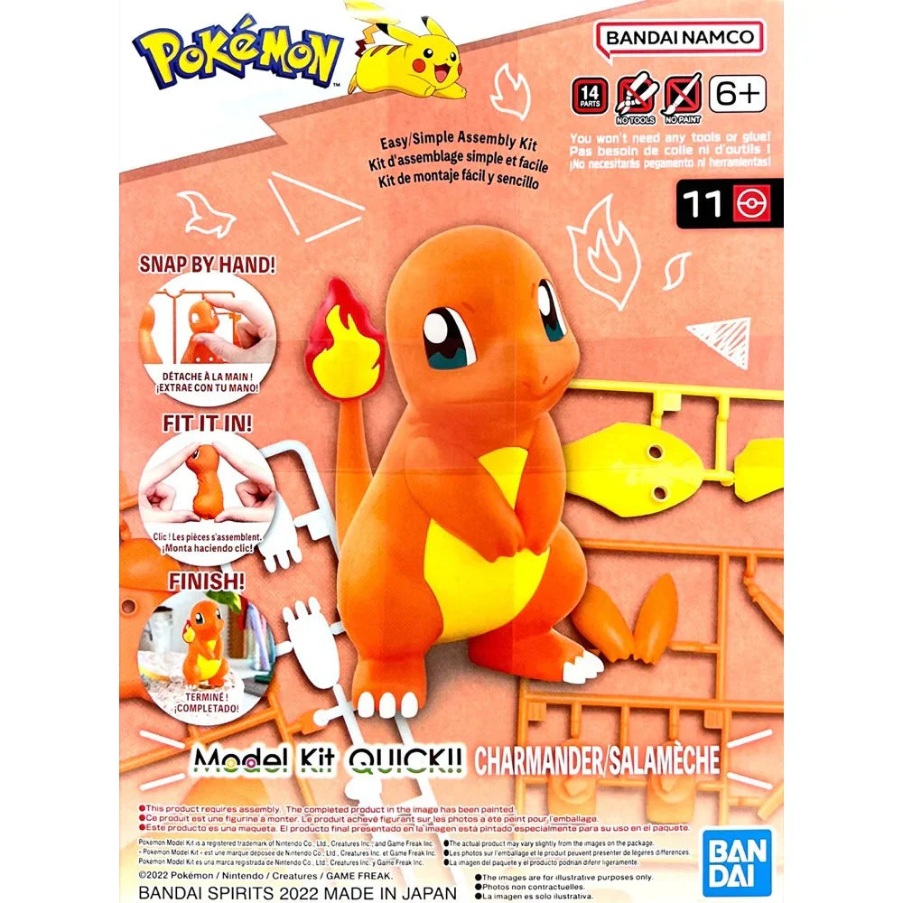 Bandai: Pokemon Model Kit Quick!! 11 Charmander