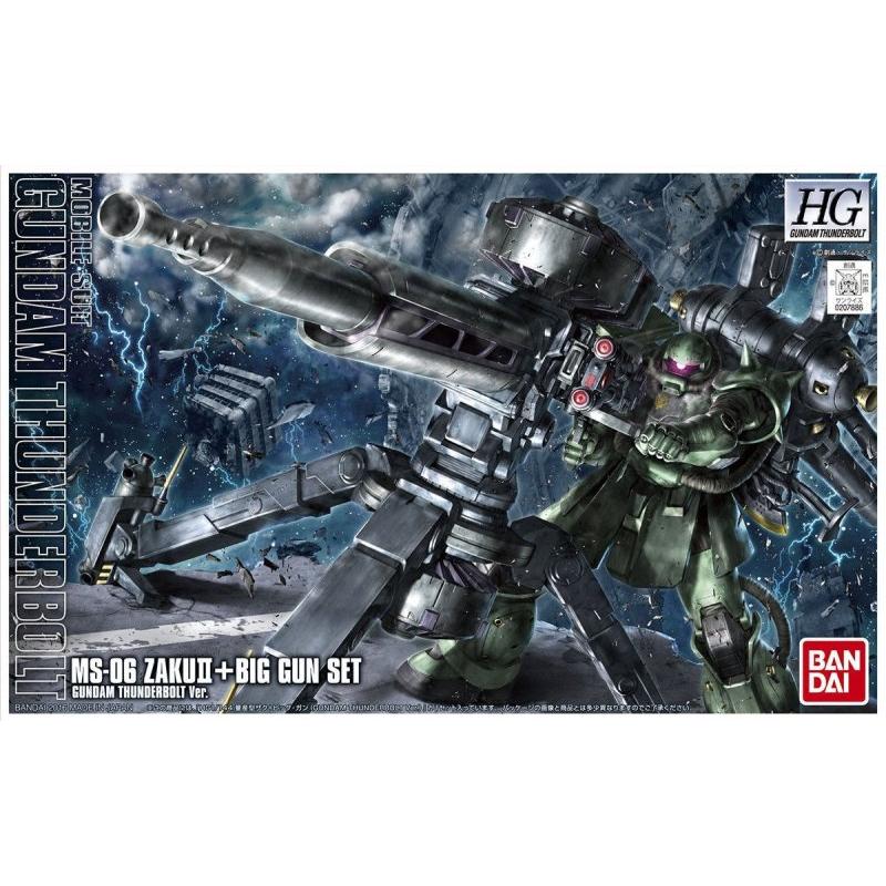 Bandai: HG 1/144 Zaku II+Big Gun Set [Gundam Thunderbolt Ver.]