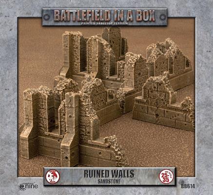 Battlefield in a Box: Gothic Battlefields - Walls Sandstone