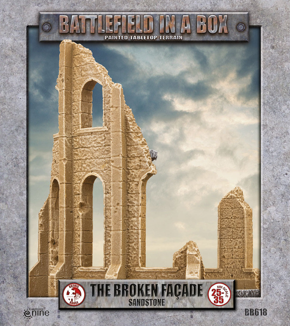 Battlefield in a Box:  Gothic Battlefields - Broken Facade Sandstone