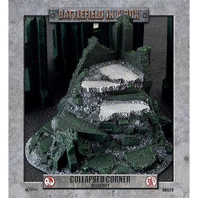 Battlefield in a Box: Gothic Battlefields - Collapsed Corner Green