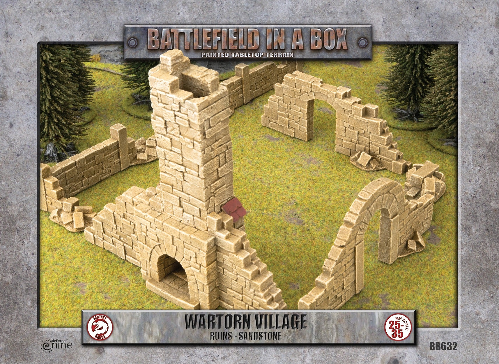 Battlefield in a Box: Wartorn Village - Ruins Sandstone