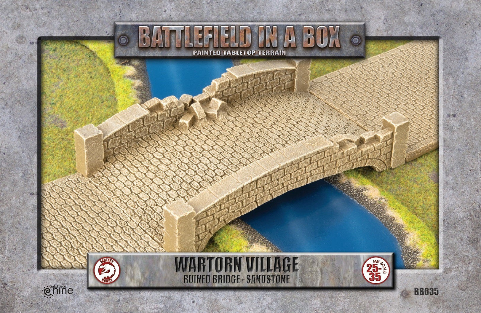 Battlefield in a Box: Wartorn Village - Ruined Bridge Sandstone