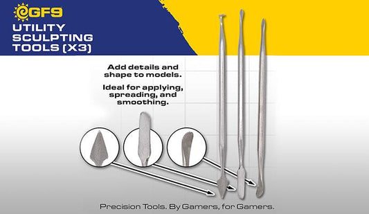 Gale Force 9 Hobby Tools: Utility: Sculpting Tools (x3)