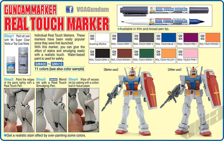 Gundam Marker - Real Touch Marker Set 1 - Warhaus