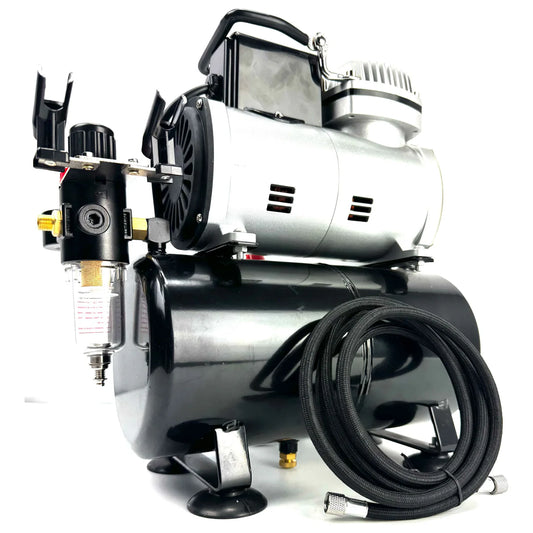 Ninesteps: Silent Air Compressor with Tank & Regulator
