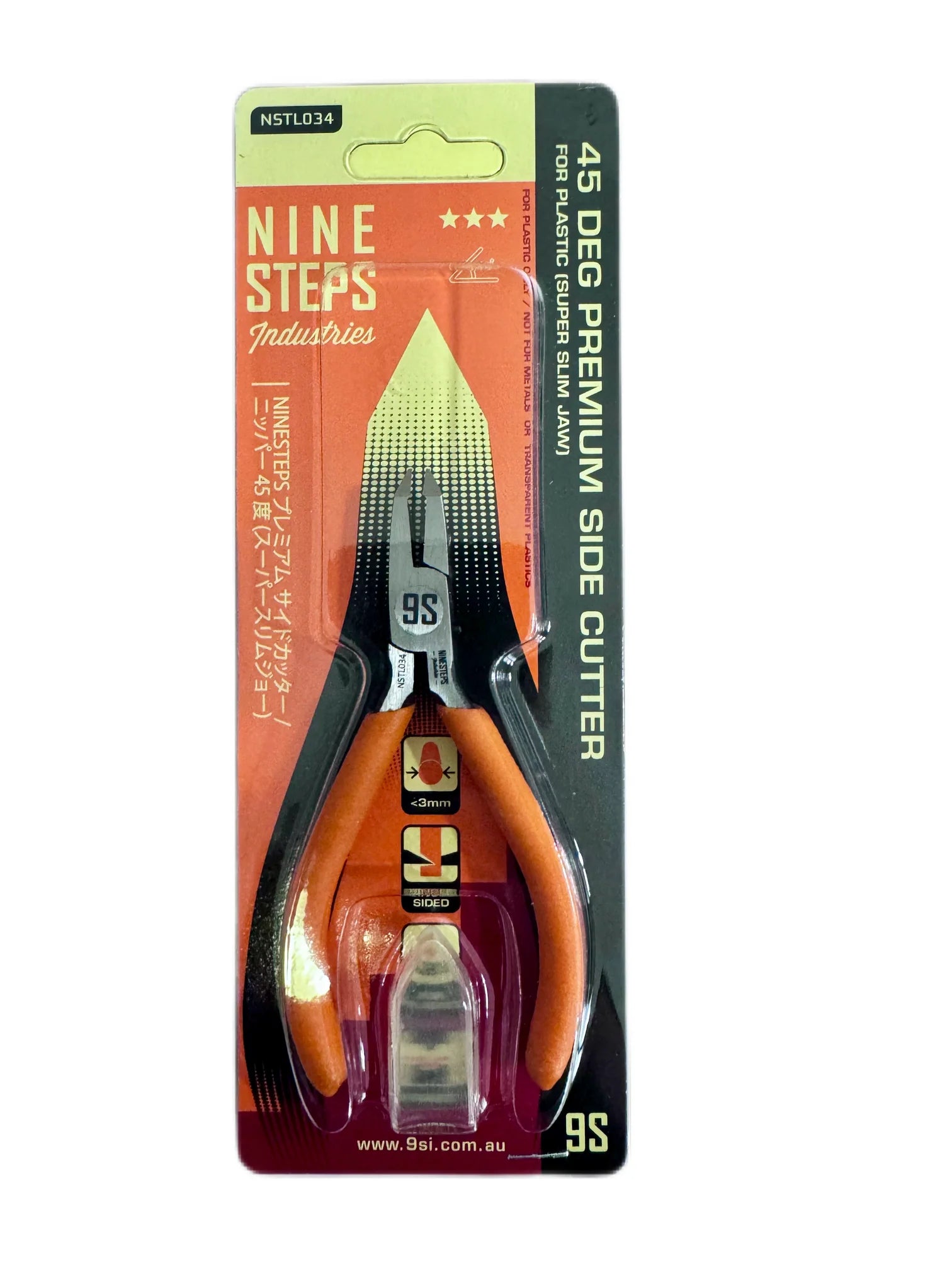 Ninesteps: Premium Side Cutter / Nipper 45deg  (Super Slim Jaw)