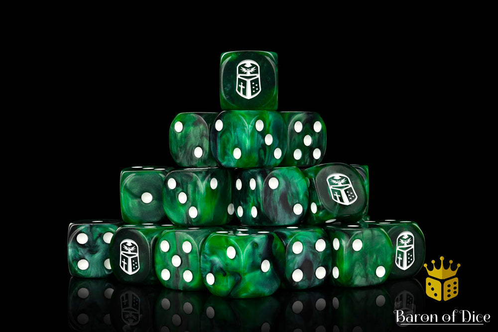 Baron of Dice:Imperial Helm - Green (Round)