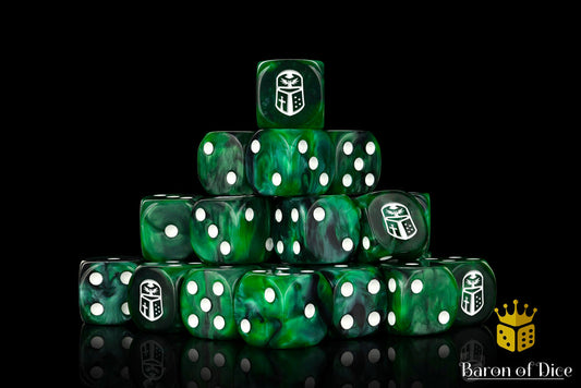 Baron of Dice:Imperial Helm - Green (Round)