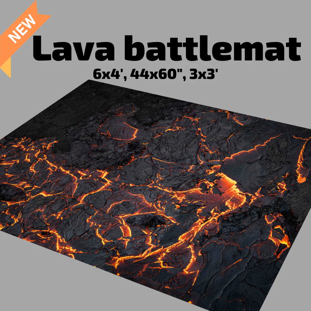 AK 6' x 4' Lava Battlemat