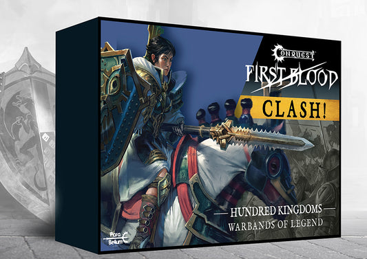 Conquest - Hundred Kingdoms: First Blood: Clash! Warbands of Legend - box