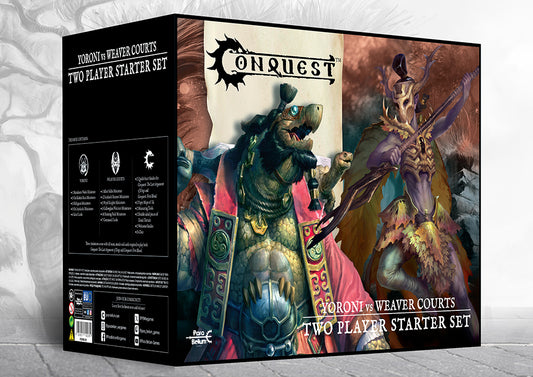 Conquest - Yoroni vs Weaver Courts: 2 Player Starter Set - box