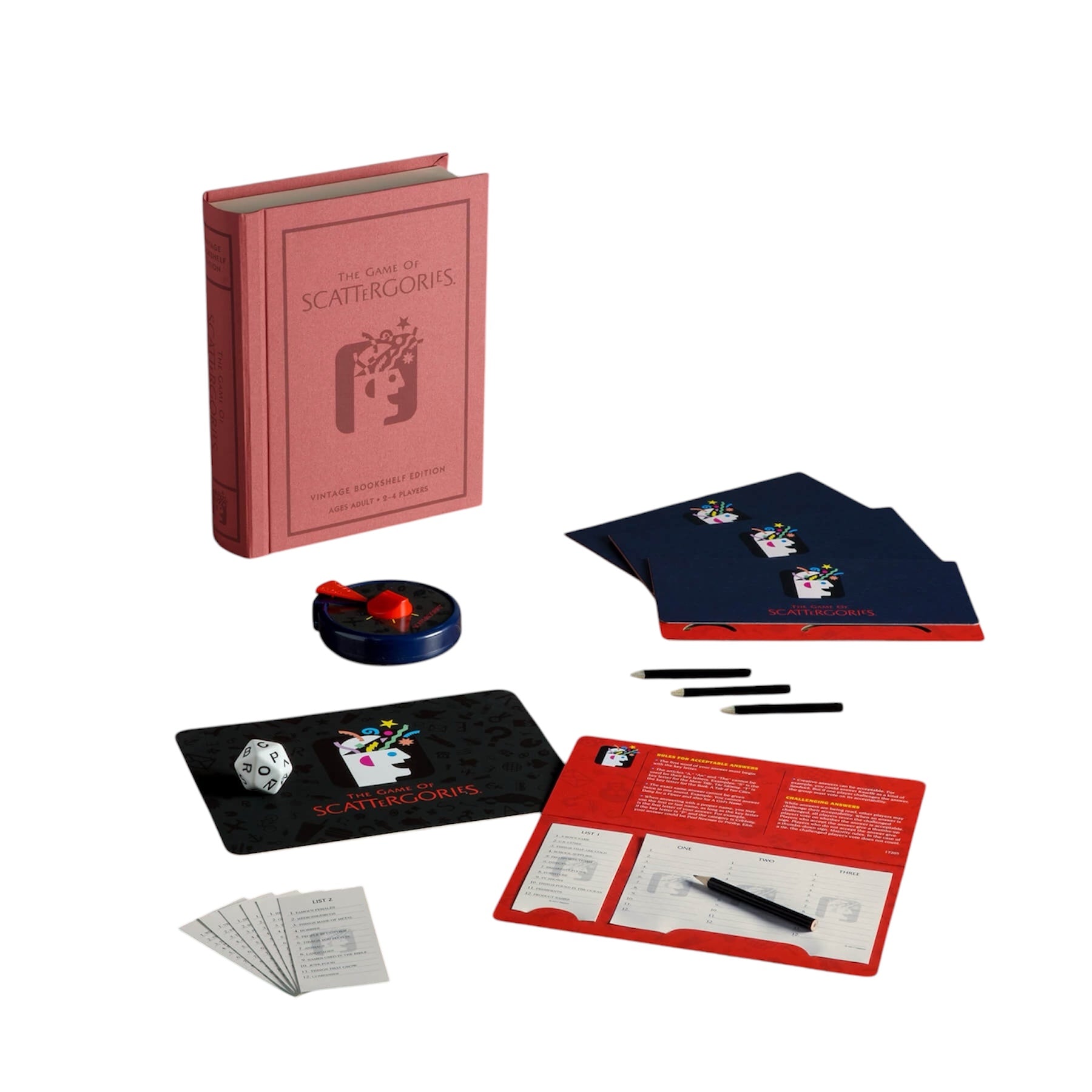 Scattergories Vintage Bookshelf Edition Board Game - Warhaus