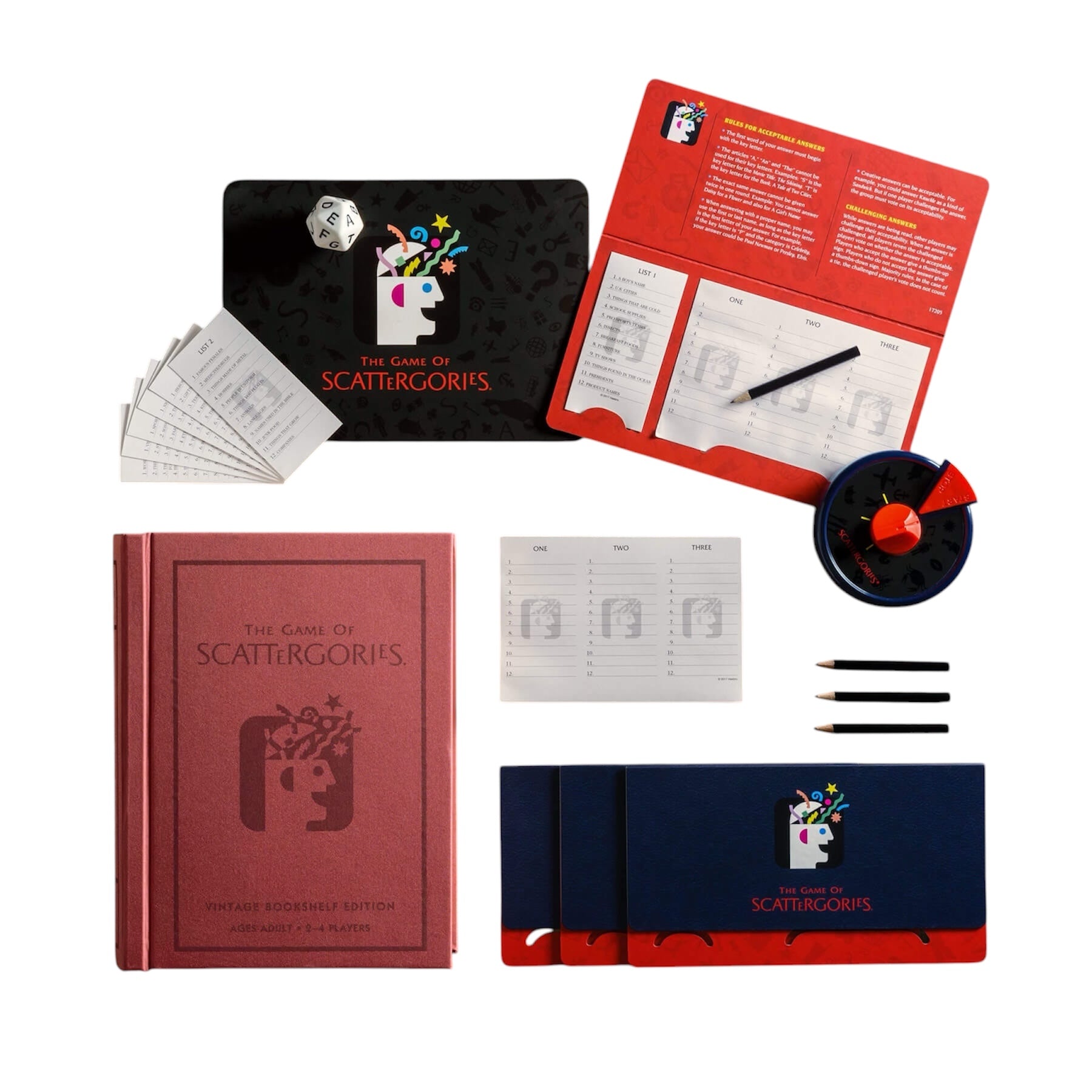 Scattergories Vintage Bookshelf Edition Board Game - Warhaus