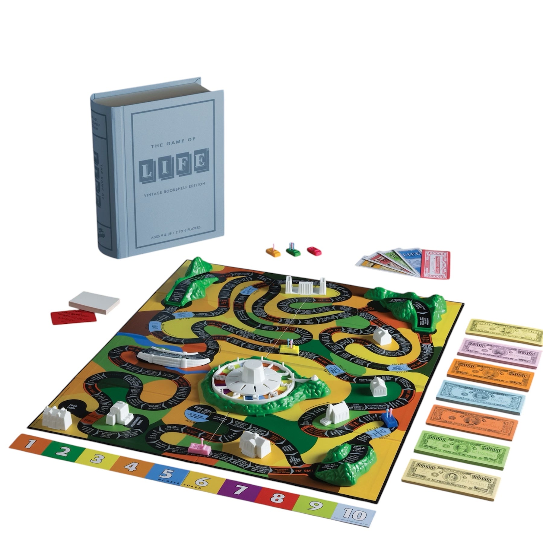 The Game of Life Vintage Bookshelf Edition Board Game - Warhaus