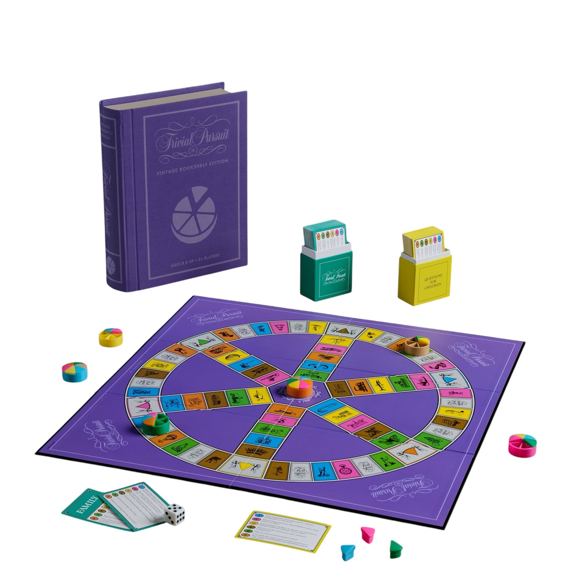 Trivial Pursuit Vintage Bookshelf Edition Board Game