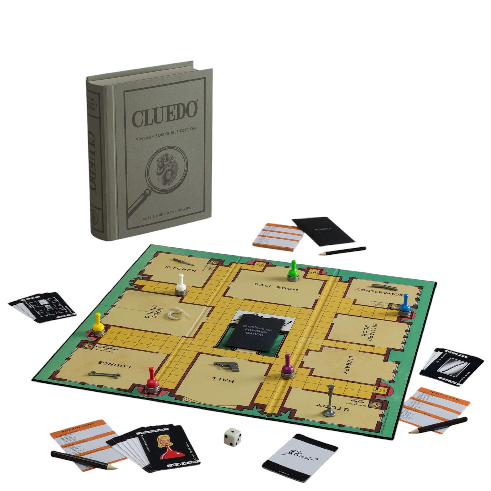 Cluedo Vintage Bookshelf Edition Board Game - Warhaus