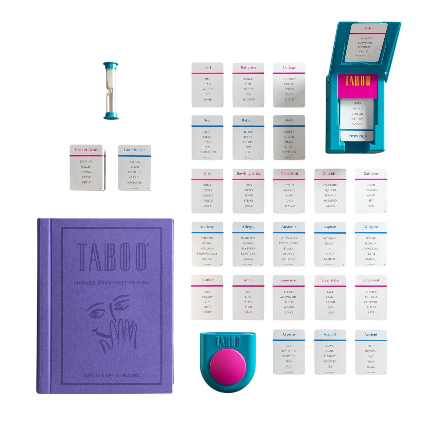 Taboo Vintage Bookshelf Edition Board Game - Warhaus