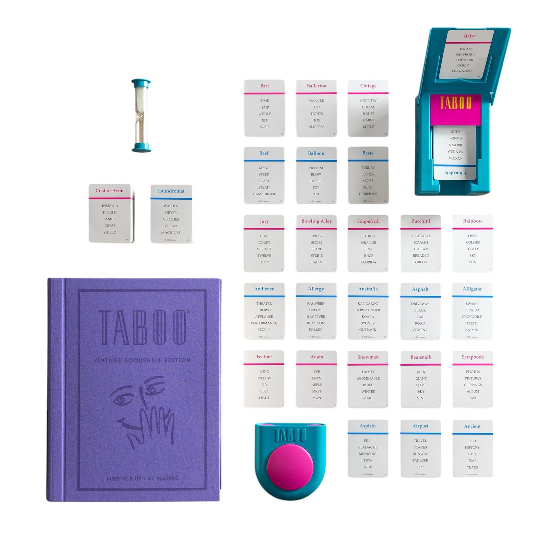 Taboo Vintage Bookshelf Edition Board Game - Warhaus